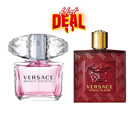 Versace Signature Duo – Bright Crystal EDT 90ml + Eros Flame EDP 100ml